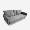 Schlafsofa 2-Sitzer nordischer Stil mit Armlehne Getränkehalter Donum Aktion