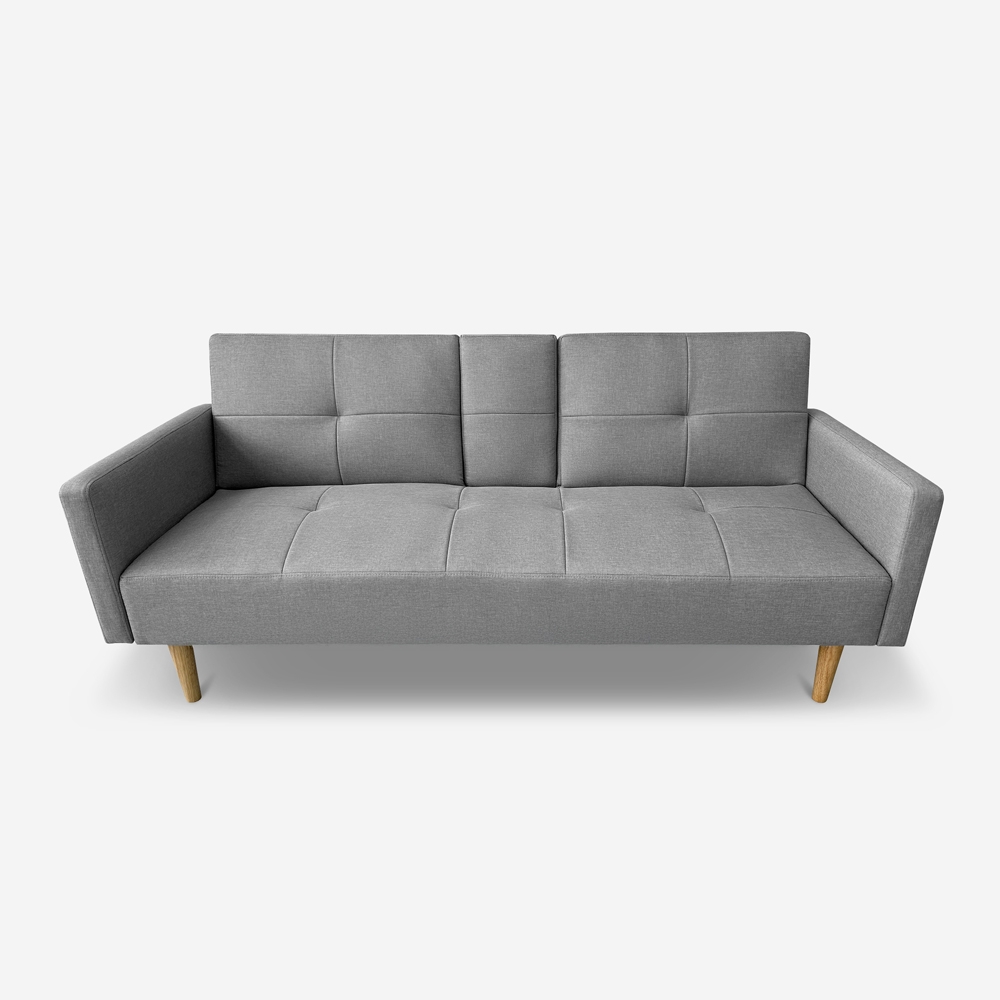 Schlafsofa 2-Sitzer nordischer Stil mit Armlehne Getränkehalter Donum Katalog