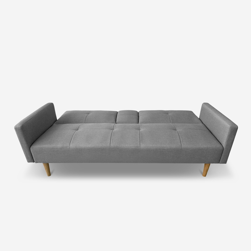 Schlafsofa 2-Sitzer nordischer Stil mit Armlehne Getränkehalter Donum Auswahl