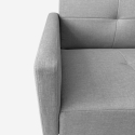 Schlafsofa 2-Sitzer nordischer Stil mit Armlehne Getränkehalter Donum Modell