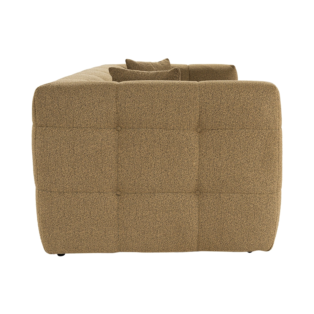 Sofa 2-Sitzer modern khakifarben Bouclè 192cm Cady 2 Auswahl