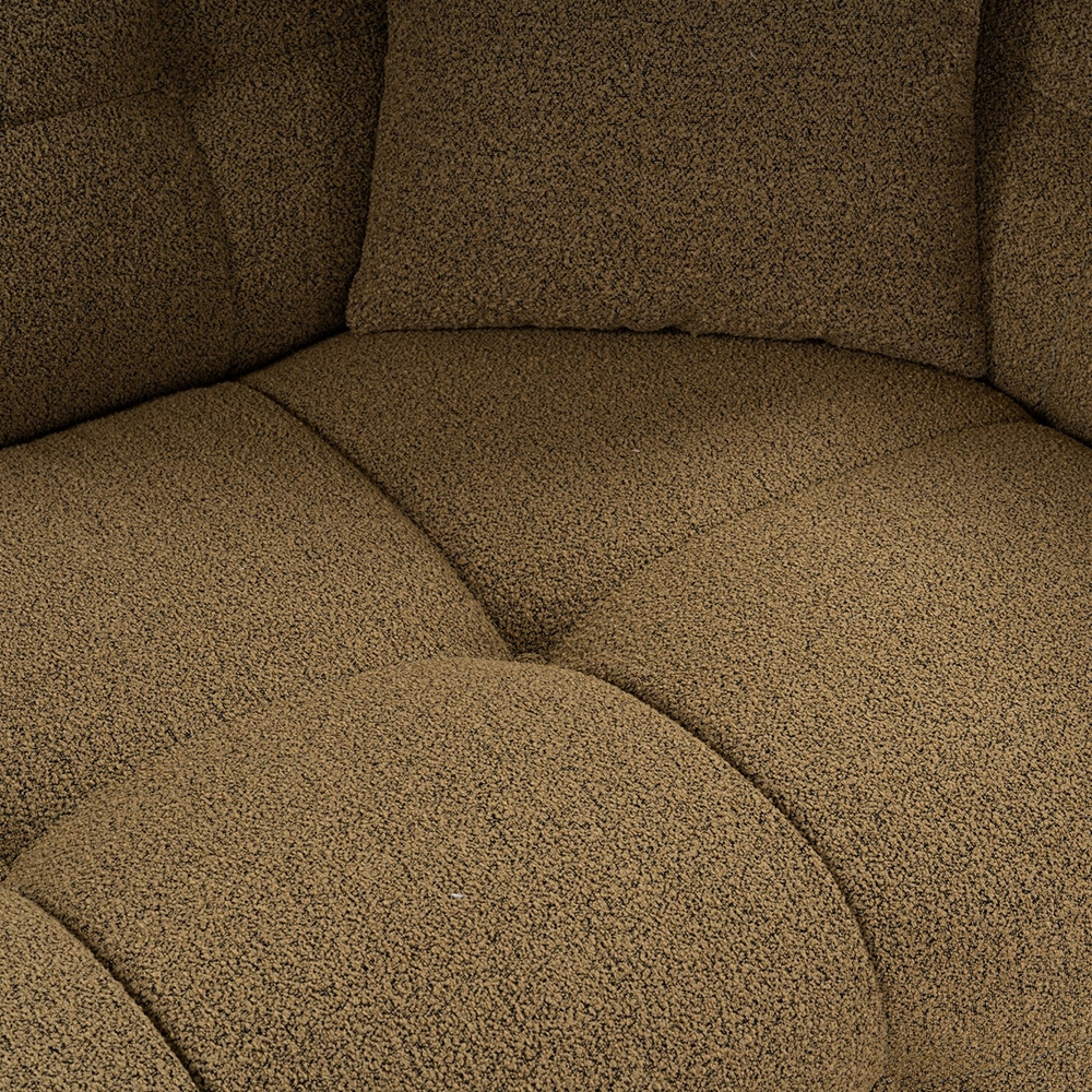 Sofa 2-Sitzer modern khakifarben Bouclè 192cm Cady 2 Modell
