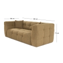 Sofa 2-Sitzer modern khakifarben Bouclè 192cm Cady 2 Preis