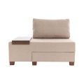 Chaise longue lit pliable en lin Betty côté gauche Choix