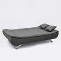 Divano letto in microfibra 2 posti design moderno Centenario Caratteristiche