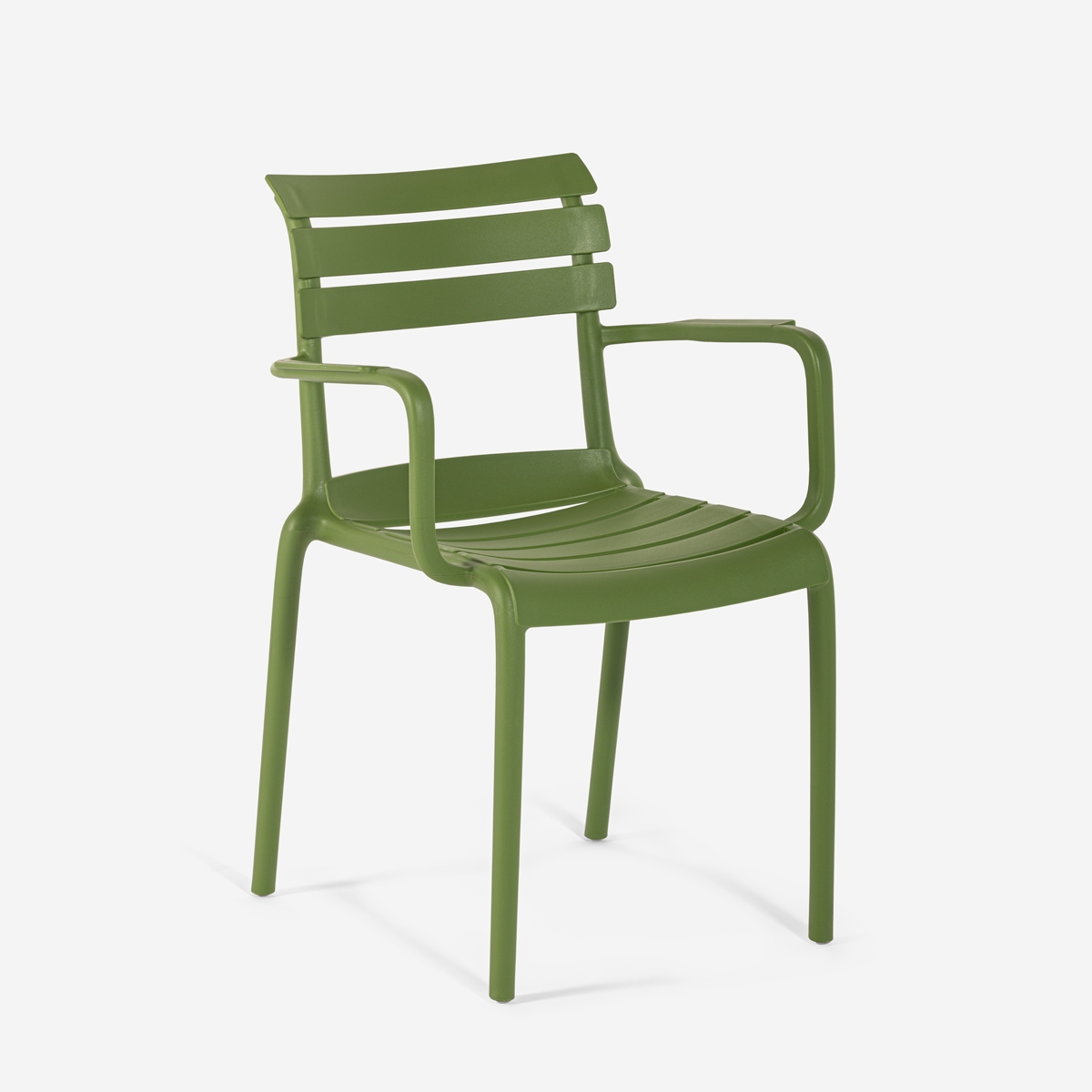 Silla de exterior de polipropileno con reposabrazos para bar cocina Satin Precio