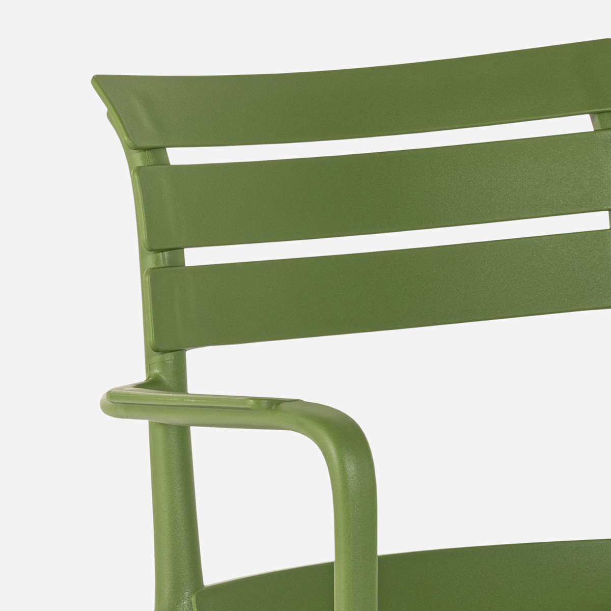 Silla de exterior de polipropileno con reposabrazos para bar cocina Satin 