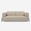 Sofa modular 3-Sitzer modernes Design mit Beistelltischen Diadema 
