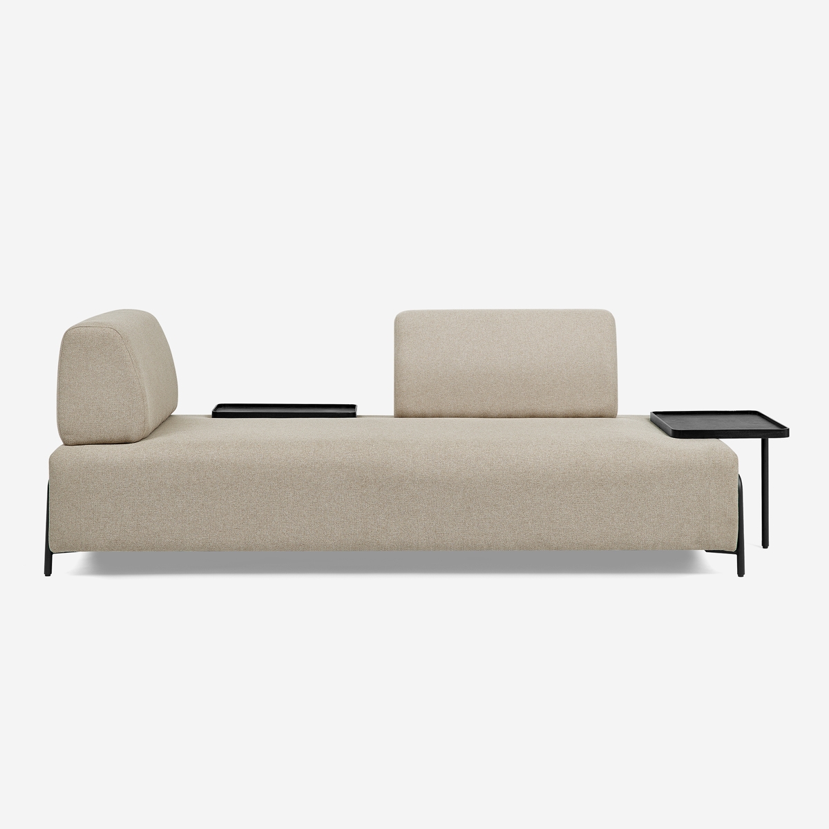 Sofa modular 3-Sitzer modernes Design mit Beistelltischen Diadema 