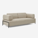 Sofa modular 3-Sitzer modernes Design mit Beistelltischen Diadema 