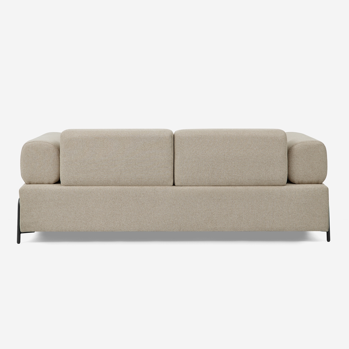 Divano modulare 3 posti design moderno componibile con tavolini Diadema 