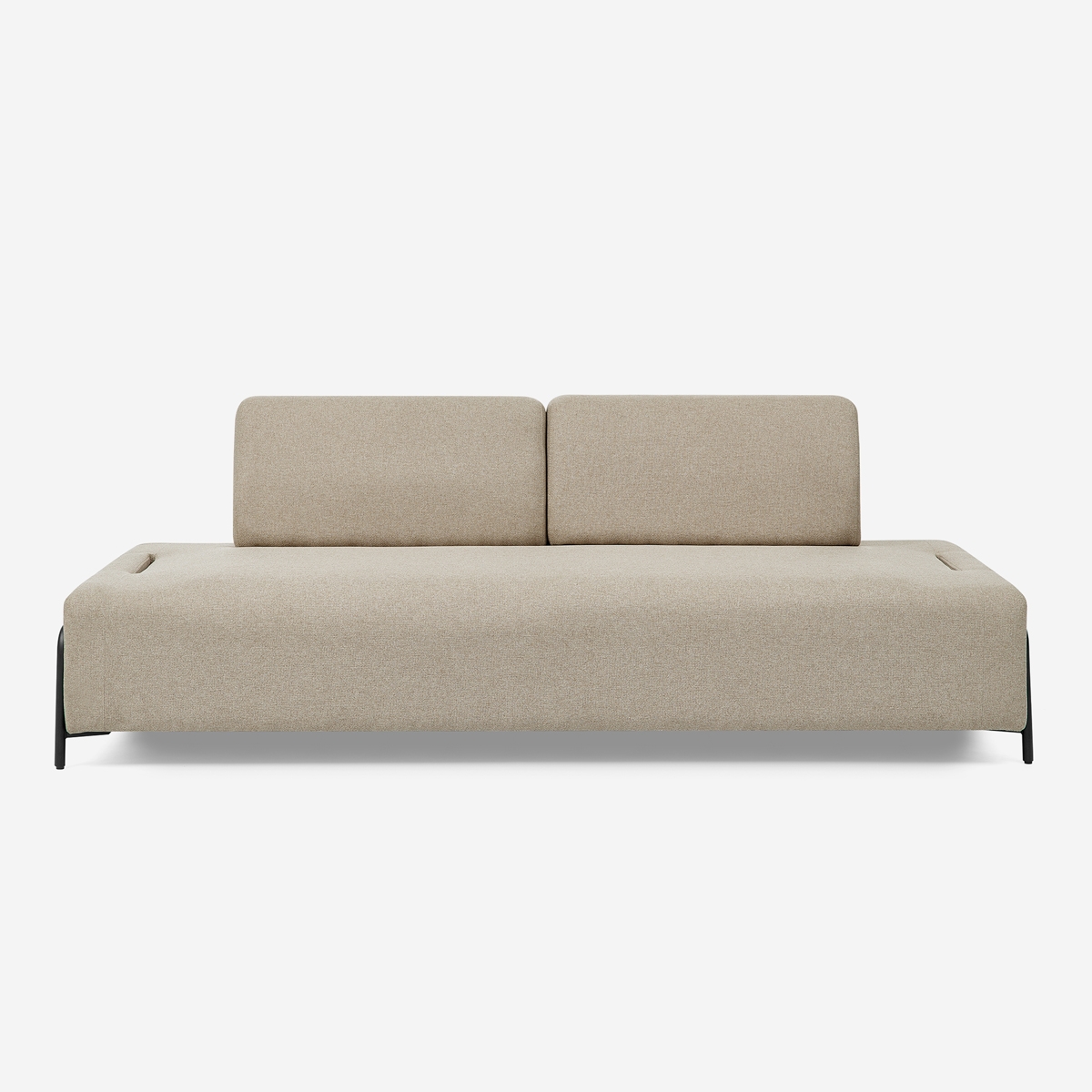Sofa modular 3-Sitzer modernes Design mit Beistelltischen Diadema 