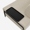 Sofa modular 3-Sitzer modernes Design mit Beistelltischen Diadema 