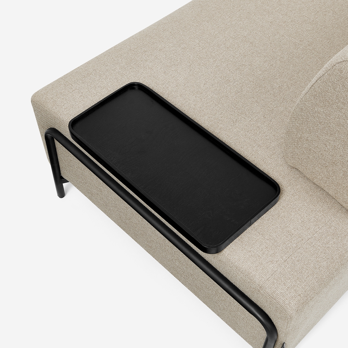 Sofa modular 3-Sitzer modernes Design mit Beistelltischen Diadema 