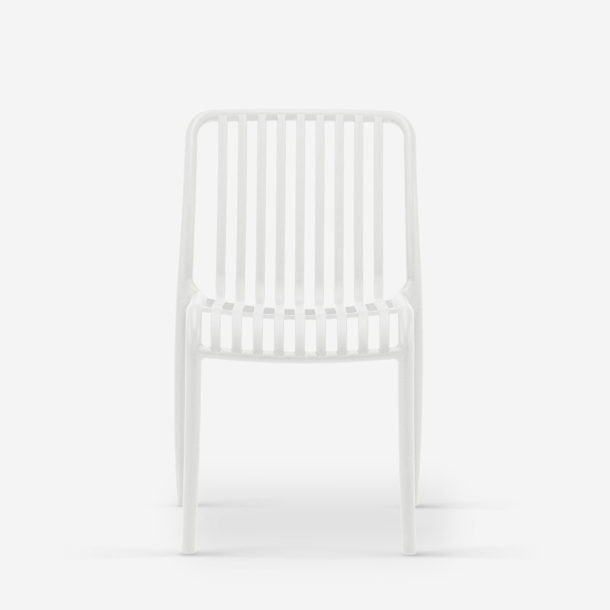 Stuhl draußen Garten modern schwarz weiß Polypropylen Sawas Maße