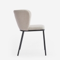Stuhl für das Esszimmer in modernem Design aus Stoff mit schwarzen Beinen Lasta Katalog