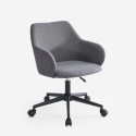 Sedia girevole in tessuto con braccioli per ufficio smart working Kivri Caratteristiche
