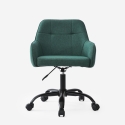 Chaise de bureau pivotante avec accoudoirs et hauteur réglable Kirma 