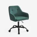 Chaise de bureau pivotante avec accoudoirs et hauteur réglable Kirma 