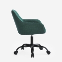 Chaise de bureau pivotante avec accoudoirs et hauteur réglable Kirma 