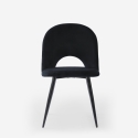Stuhl modern aus Samt gepolstert Esszimmer Küche Zarda 