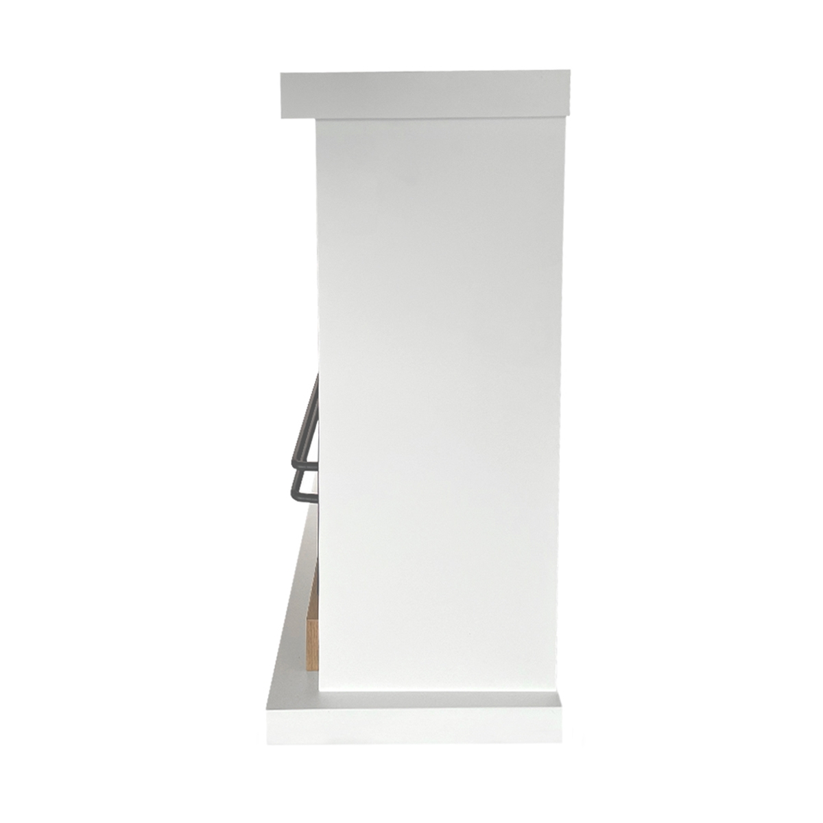 Cheminée à bioéthanol Stoccolma, en bois blanc, 75x24x68 cm Remises