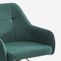 Chaise de bureau pivotante avec accoudoirs et hauteur réglable Kirma 