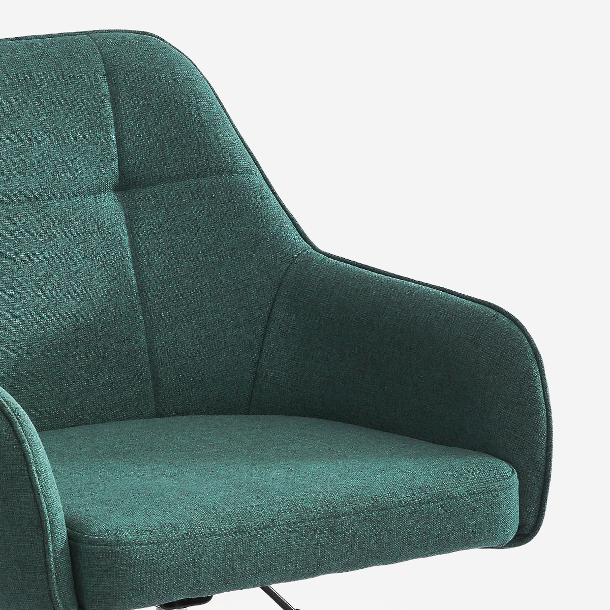 Chaise de bureau pivotante avec accoudoirs et hauteur réglable Kirma 