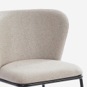 Stuhl für das Esszimmer in modernem Design aus Stoff mit schwarzen Beinen Lasta Auswahl