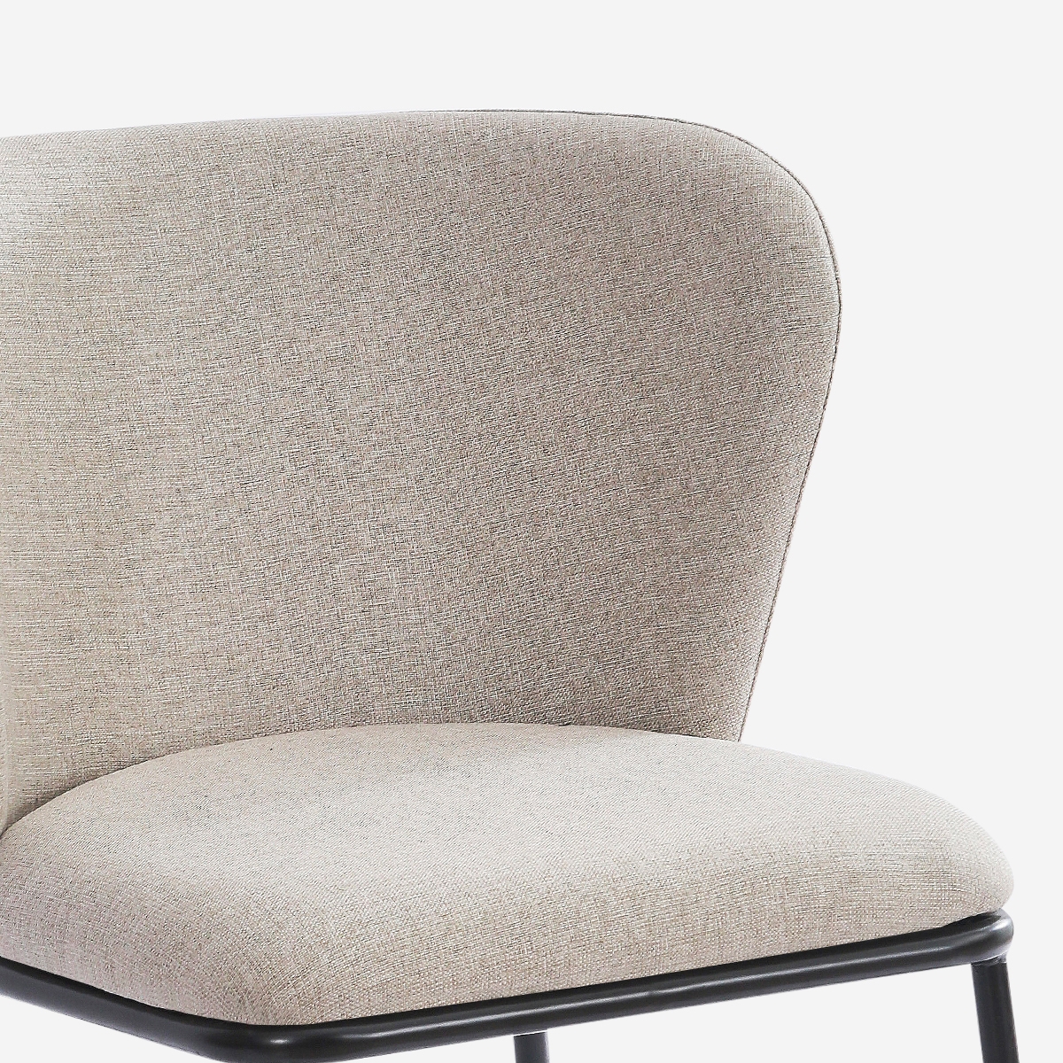Stuhl für das Esszimmer in modernem Design aus Stoff mit schwarzen Beinen Lasta Auswahl