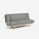 Schlafsofa 2-Sitzer mit verstellbarer Rückenlehne aus Samtstoff Skata Kosten
