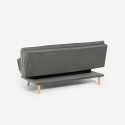 Schlafsofa 2-Sitzer mit verstellbarer Rückenlehne aus Samtstoff Skata 