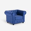 Sessel Wohnzimmer klassischer Stil Chesterfield Samt Coventry Eigenschaften