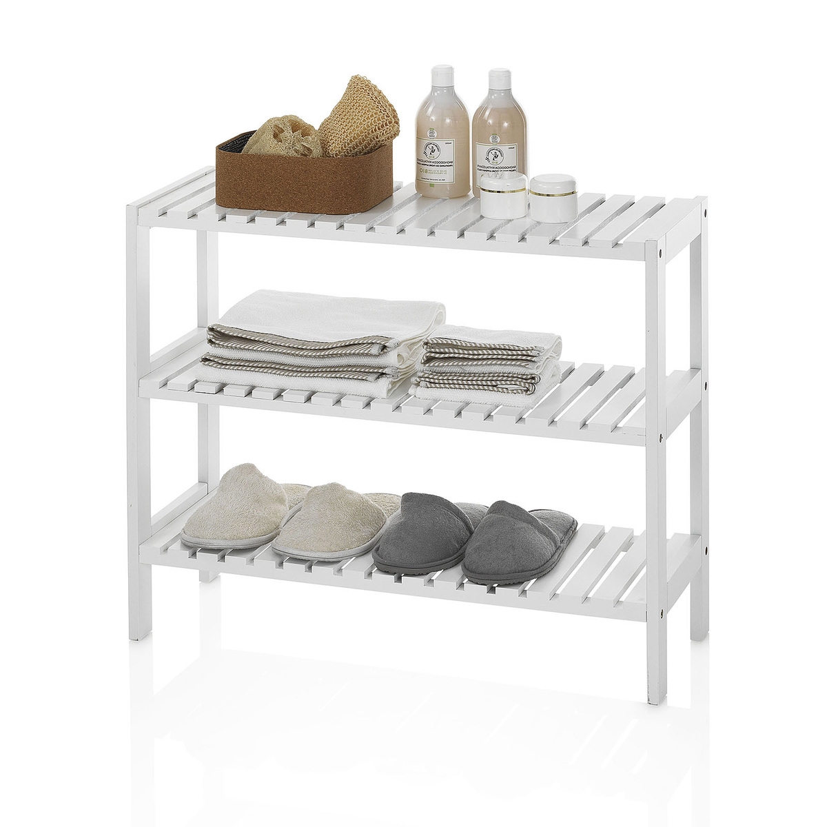 Étagère à chaussures 3 niveaux design moderne et compact Bin Vente