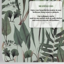 Papier peint salon avec plantes et feuilles jungle Botanica Verde Modèle
