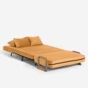 Fauteuil lit pliant gain de place en velours Deborah Twin Lux 