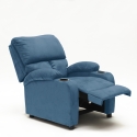 Fauteuil relax inclinable avec repose-pieds et compartiments Laura Light Choix