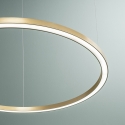Lámpara colgante redonda LED de aluminio 120 cm Hoop Rebajas