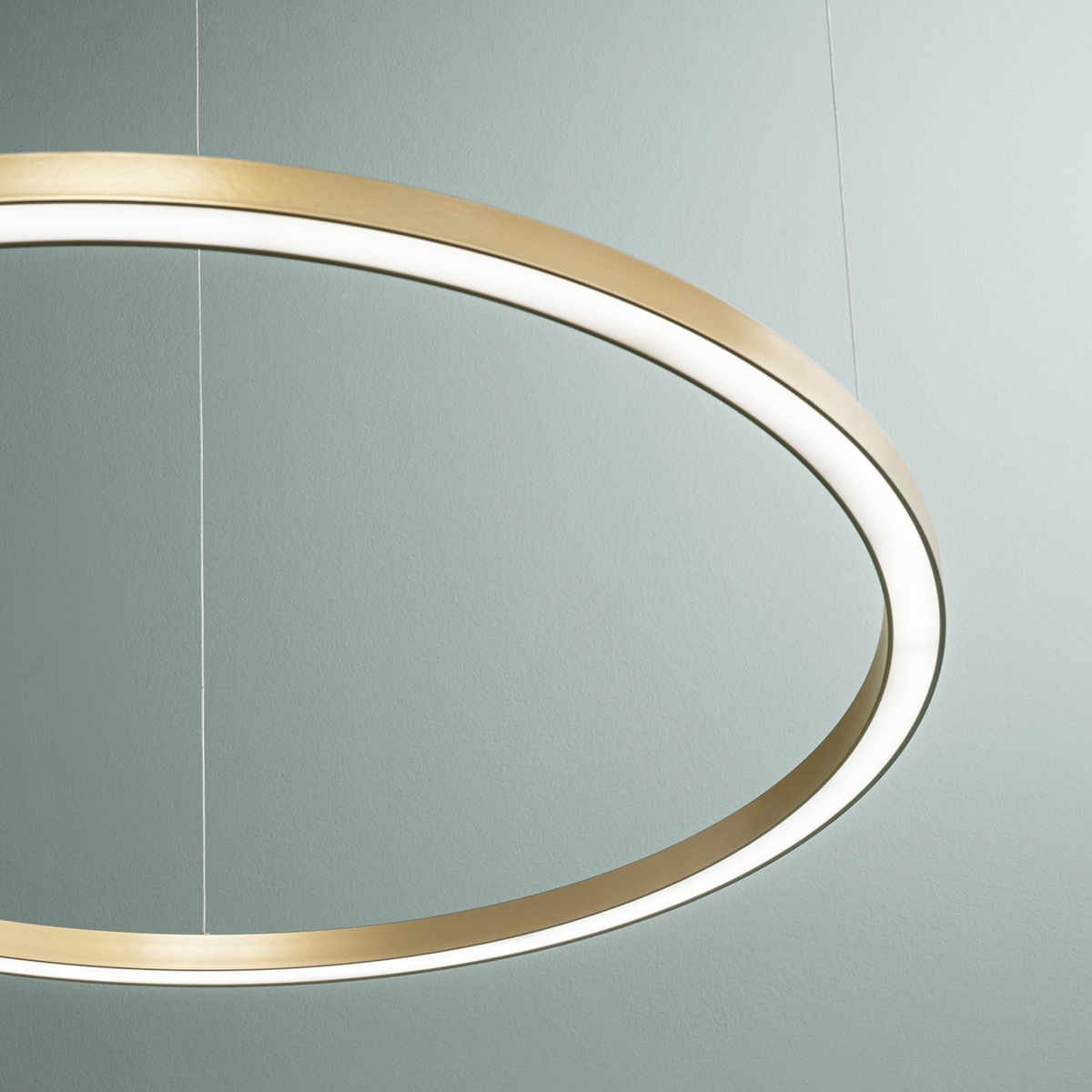 Lámpara colgante redonda LED de aluminio 120 cm Hoop Rebajas