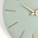 Reloj de pared minimalista diseño redondo 40 cm agujas doradas Timeline Venta