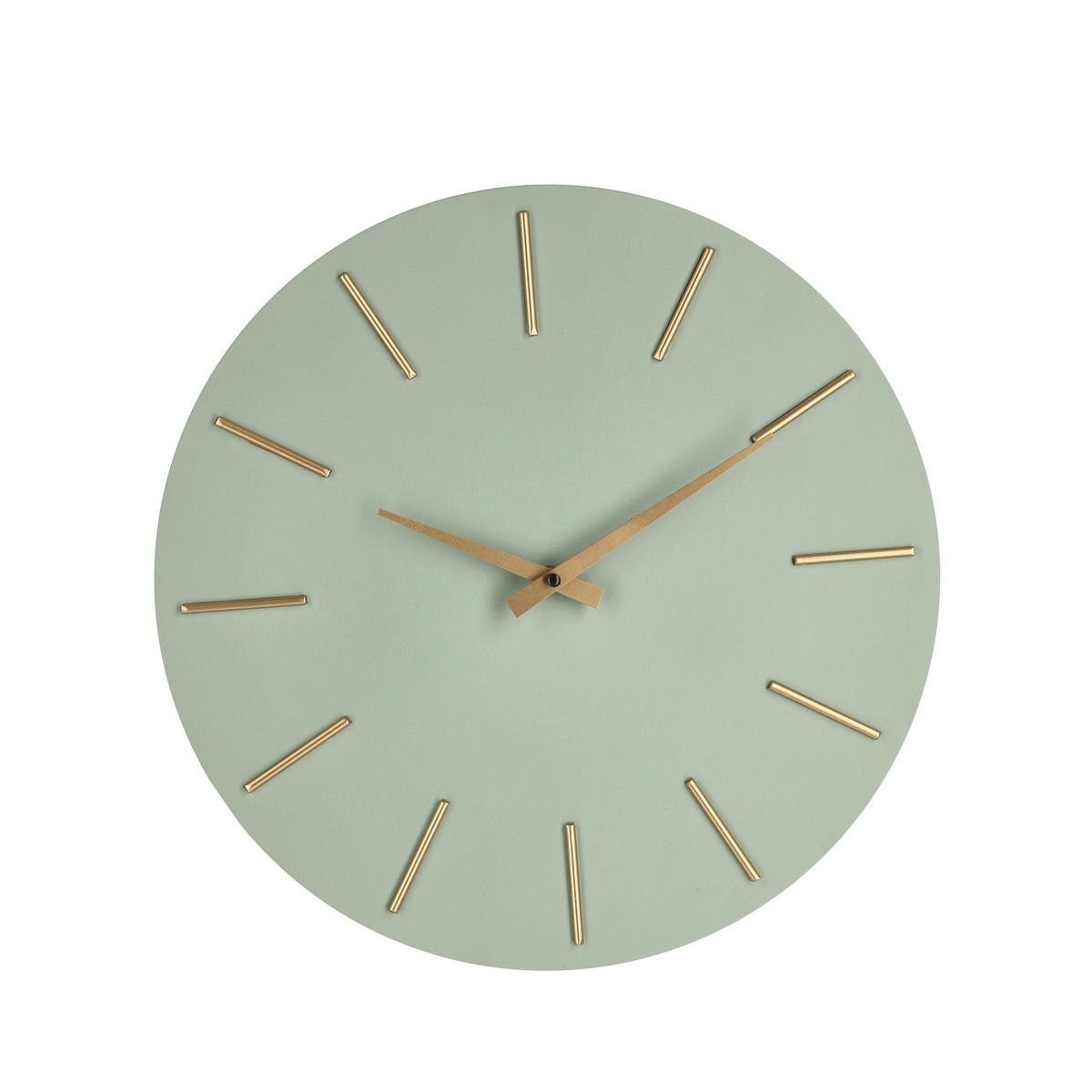 Reloj de pared minimalista diseño redondo 40 cm agujas doradas Timeline Oferta