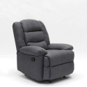 Fauteuil relax inclinable avec repose-pieds en tissu Sofia Modèle