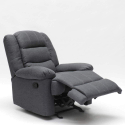 Sillón Mecedora Reclinable con Reposapiés de Tejido Sofia Características