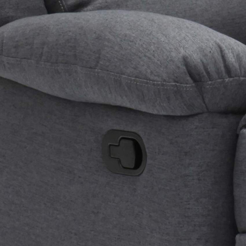 Fauteuil relax inclinable avec repose-pieds en tissu Sofia 