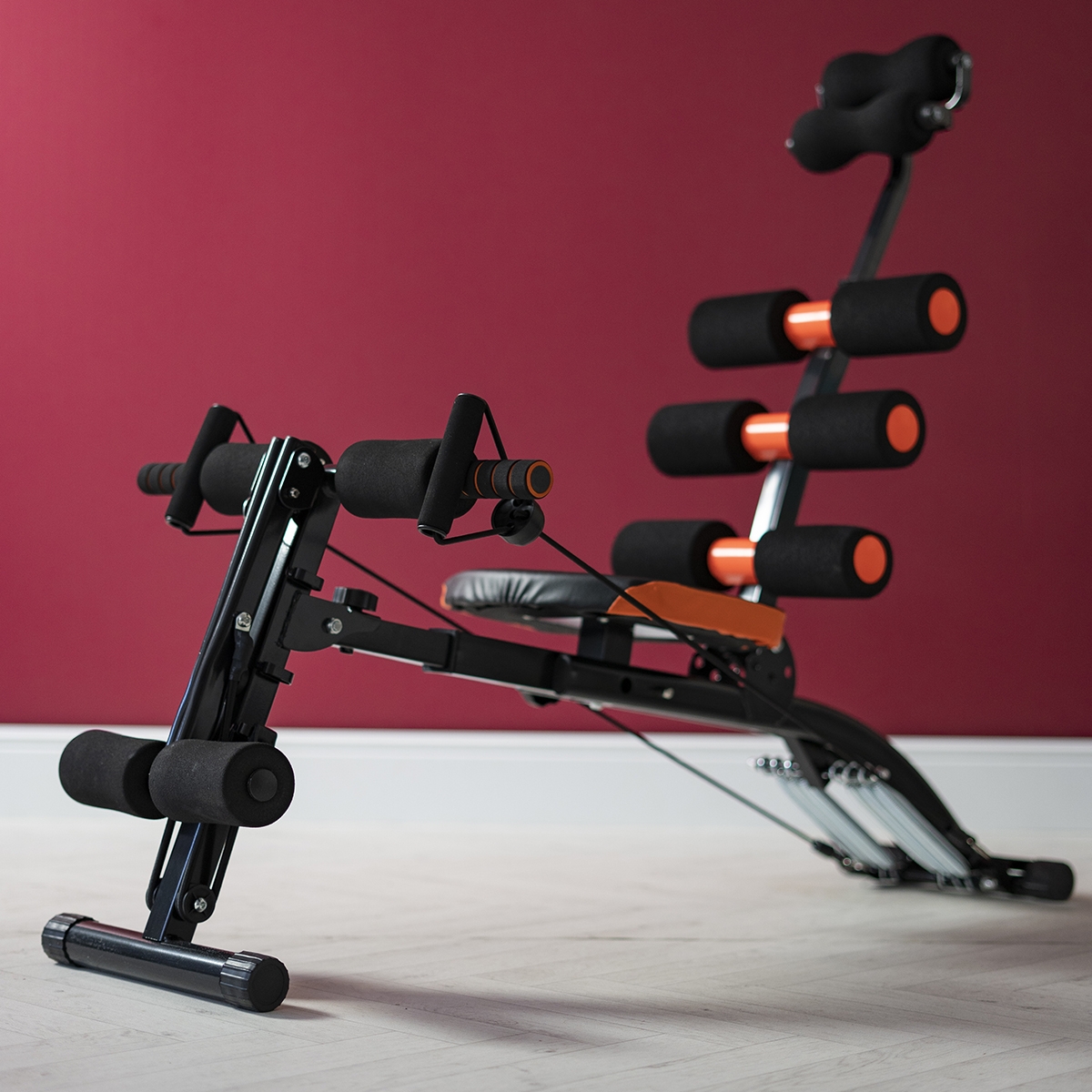 Banc D'abdominaux Pliable Fitness VITALmaxx Fitmaxx 5 - Noir, Dimensions 115x55x65 Cm, Neuf