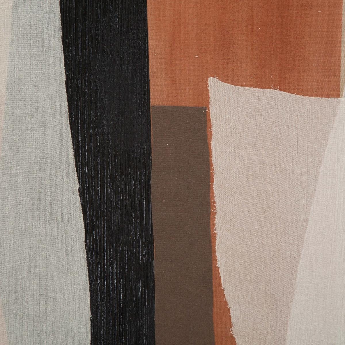 Cuadro abstracto pintado en lienzo geométrico boho chic 100x80 cm Naruk Oferta