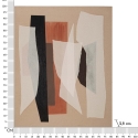 Cuadro abstracto pintado en lienzo geométrico boho chic 100x80 cm Naruk Catálogo