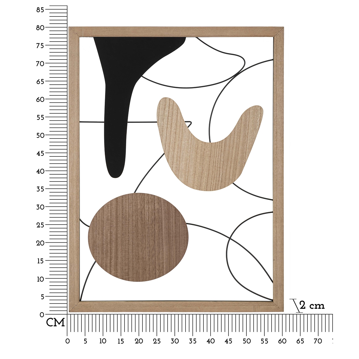 Moderner 3D-Dekopanel aus Holz und Metall für die Wand Astroy Katalog