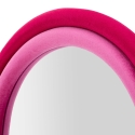 Specchio da parete con cornice ad arco in tessuto 160x60x4 cm Cloe Stock