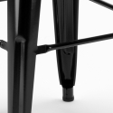 Barhocker 76cm aus stahl metall für bar und küche Steel Up 